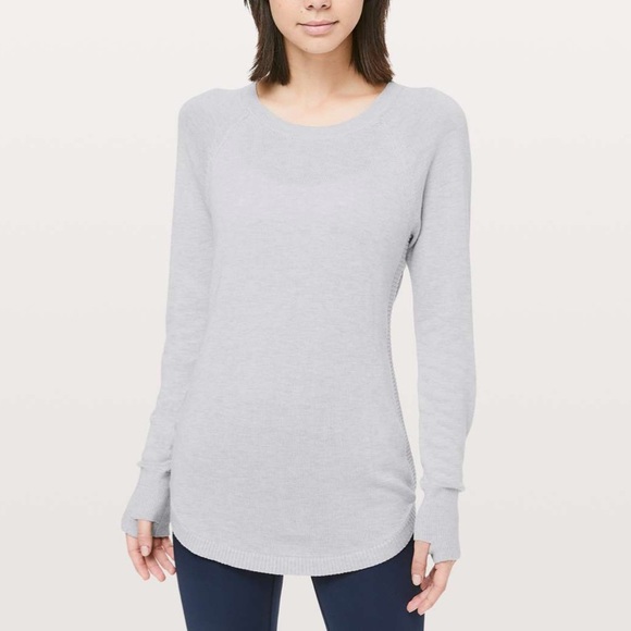 lululemon athletica Sweaters - Lululemon Gray Hello Aloe Pullover Sweater